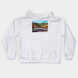 'OVERLOOKING BASS LAKE (CONE MANOR)' Kids Hoodie